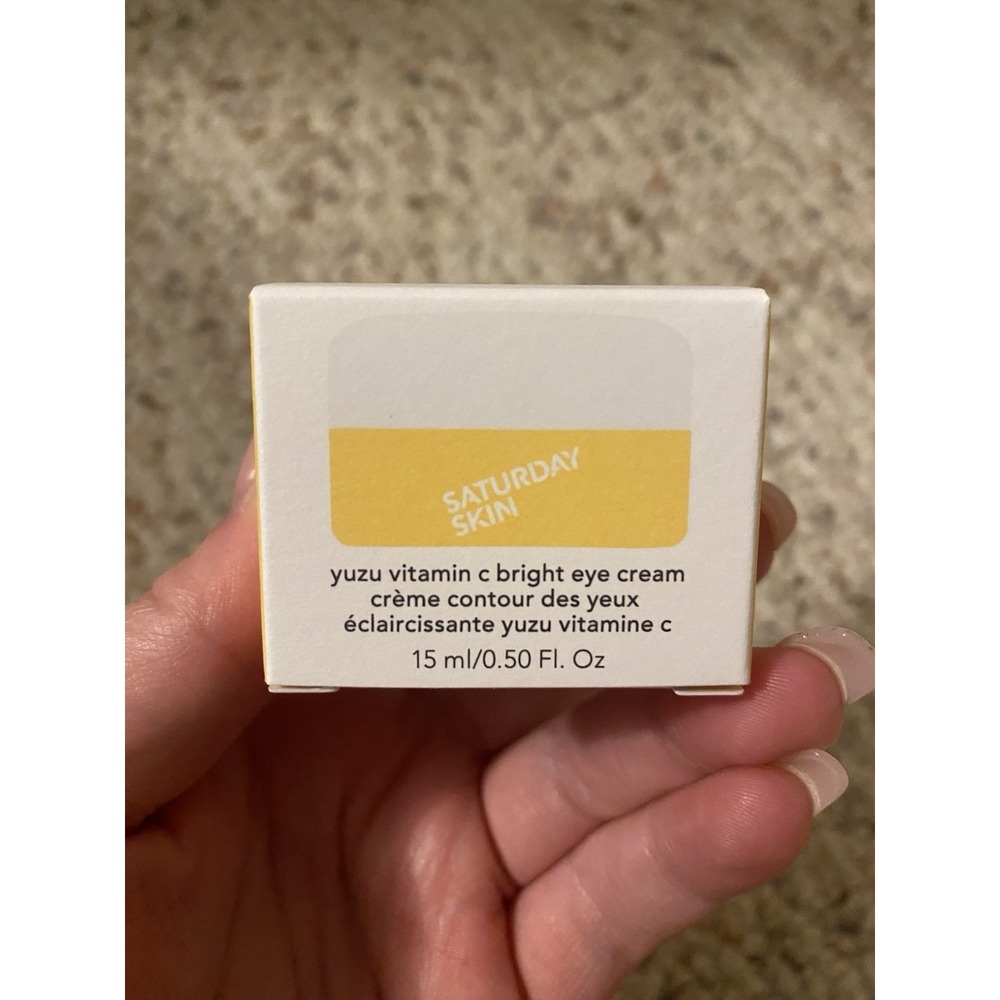 SATURDAY SKIN Yuzu Vitamin C Bright Eye Cream 0.5 oz / 15 mL Full Size new